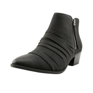 Circus by Sam Edelman Women's Holden Ankle Bootie Black Size 8 Faux Leather